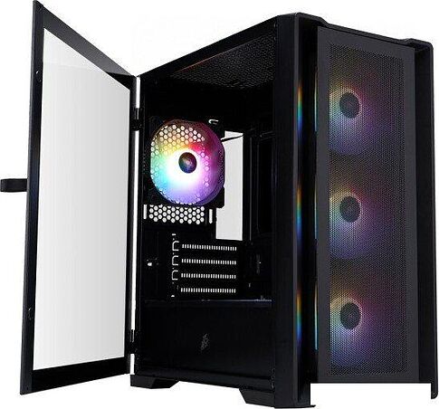 Корпус 1stPlayer TRILOBITE T4 MESH FRGB (черный)