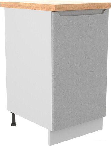 Шкаф напольный ДСВ Тренто С 450 левый (серый/белый)