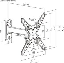 Кронштейн для телевизора Roome LDA40-221-R