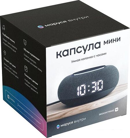 Умная колонка Mail.ru Капсула Мини (темно-серый)