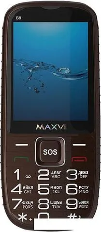 Мобильный телефон Maxvi B9 (коричневый)