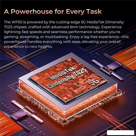 Телефон Oukitel WP55 12GB/256GB (черный/серебристый)