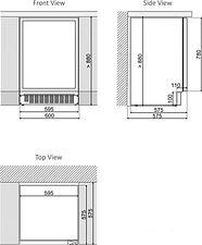 Винный шкаф Dunavox DAUF-45.125DOP.TO
