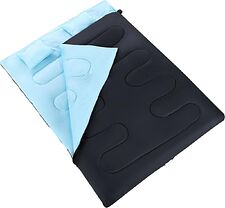 Спальный мешок Sundays ZC-SB017 с двумя подушками (черный/синий)