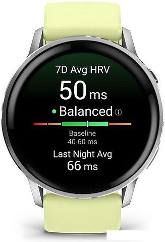 Умные часы Garmin Venu 4 45 мм (серебристый/желтый)