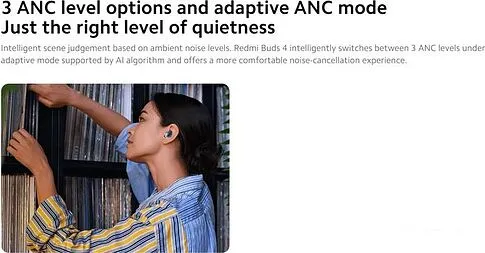 Наушники Xiaomi Redmi Buds 4 M2137E1 (белый, международная версия)