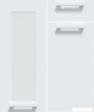 Готовая кухня Интерлиния Мила Gloss 3.3-ПМ2 (пепел/пепел/дуб бунратти)