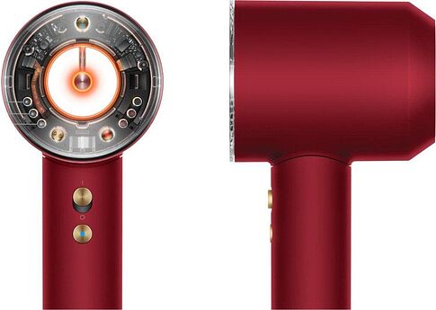 Фен Dyson HD16 Supersonic Nural Straight+Wavy (евровилка, красный бархат/золотой)