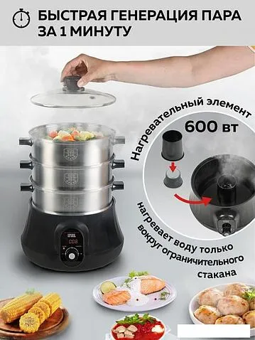 Пароварка GFgril GFS-11D