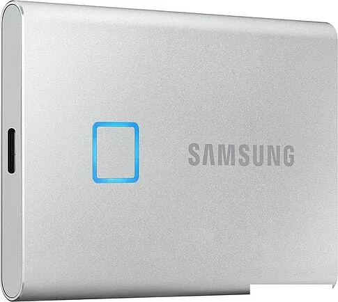 Внешний накопитель Samsung T7 Touch 500GB (серебристый)