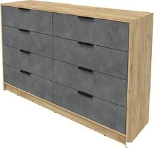 Комод Интерлиния Концепт КТ-К157 (бетон портленд/дуб золотой)