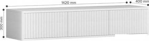 Тумба Shtabe Royal 5030 эко (белый/белый)