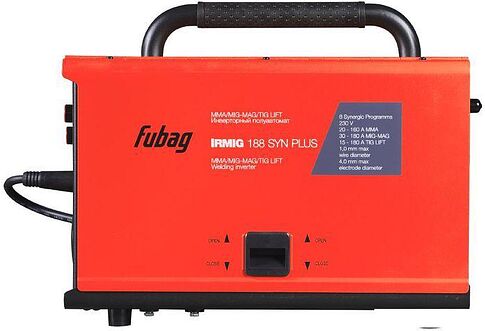 Сварочный инвертор Fubag IRMIG 188 SYN PLUS 41380.1