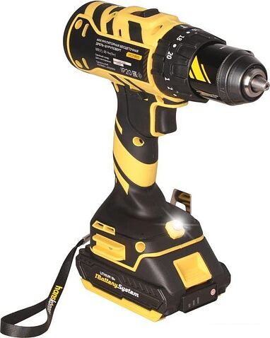 Ударная дрель-шуруповерт Hanskonner HCD1865I (с 2-мя АКБ, кейс)