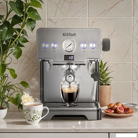 Рожковая кофеварка Kitfort KT-7530