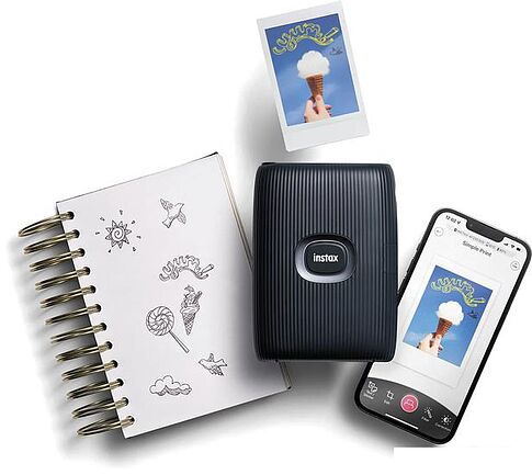 Мобильный фотопринтер Fujifilm Instax Mini Link 2 (темно-синий)