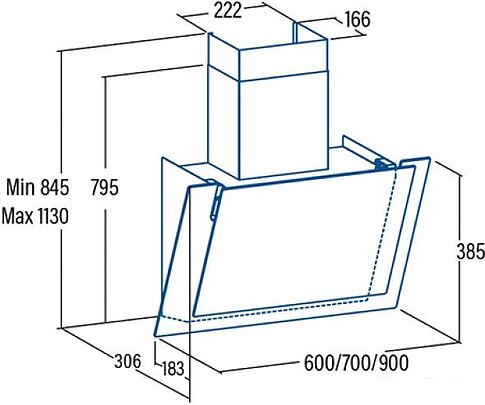 Кухонная вытяжка CATA AG6-A600 XGBK