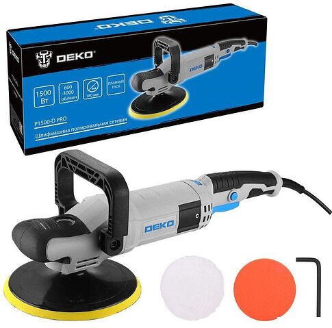 Полировальная машина Deko P1500-D PRO 083-1050