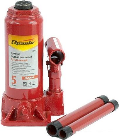 Бутылочный домкрат Sparta 50333 5т