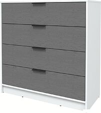 Комод Интерлиния Концепт КТ-К100 Глосс (белый платинум/дуб серый)