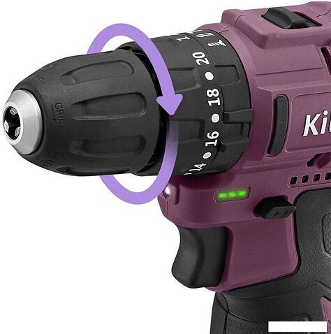 Ударная дрель-шуруповерт Kitfort KT-6505 (с 1-им АКБ)