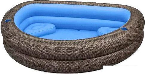 Надувной бассейн Bestway TruPrint Wicker 54426 (231х178х53)