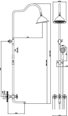 Душевая система  Diadonna Д80-335314