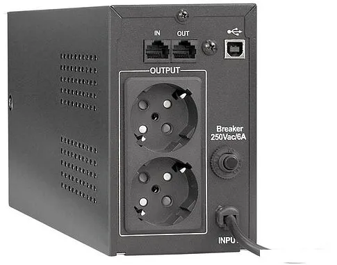 Источник бесперебойного питания ExeGate BNB-650.LED.AVR.EURO.RJ.USB EP285555RUS
