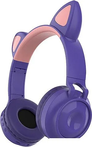 Наушники QUMO Party Cat 32304 (фиолетовый)