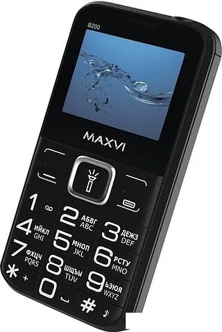 Кнопочный телефон Maxvi B200 (черный)