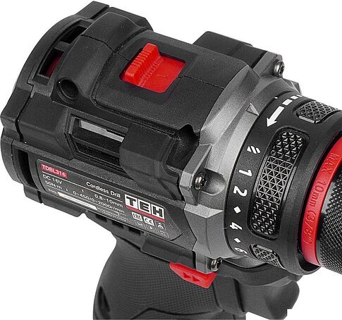Дрель-шуруповерт TEH TDBL316-2B (с 2-мя АКБ, кейс)