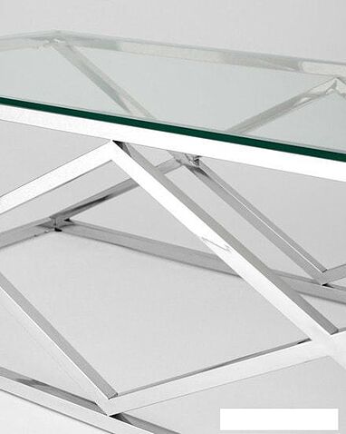 Журнальный столик Stool Group Инсигния 120x60 (серебро)