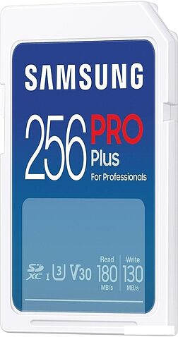 Карта памяти Samsung PRO Plus 2023 SDXC 256GB (с кардридером)