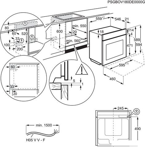 Электрический духовой шкаф Electrolux KOBCS31X