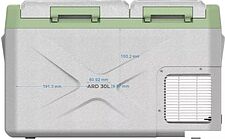 Компрессорный автохолодильник Artelv ARD30L 24.1 (серый/зеленый)