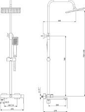 Душевая система  Lauter Splash 21СК633С-S2133