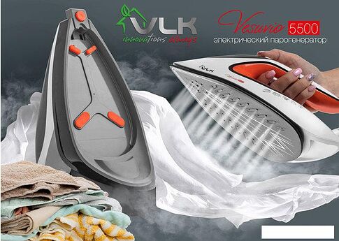 Утюг VLK Vesuvio 5500 (белый/черный/оранжевый)