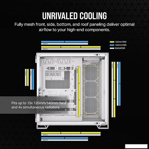 Корпус Corsair 6500D Airflow Dual Chamber CC-9011260-WW