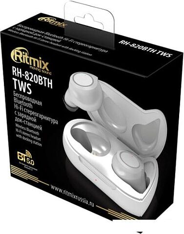 Наушники Ritmix RH-820BTH TWS (белый)