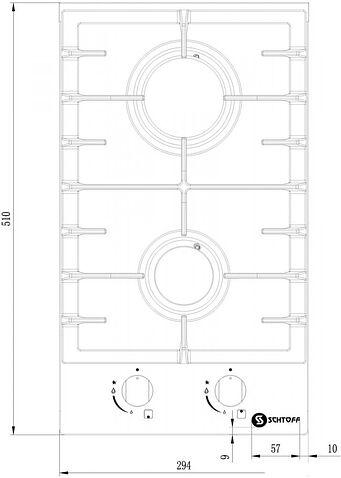 Варочная панель Schtoff H3001C02IS Black