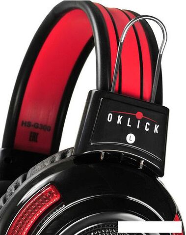 Наушники с микрофоном Oklick HS-G300 Armageddon (черный/красный)