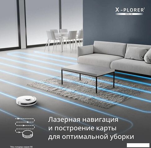 Робот-пылесос Tefal X-PLORER Serie 90 Animal & Allergy RG8777WH