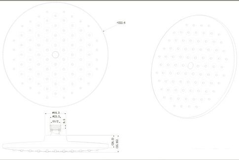Верхний душ Bravat P70253BW-ENG