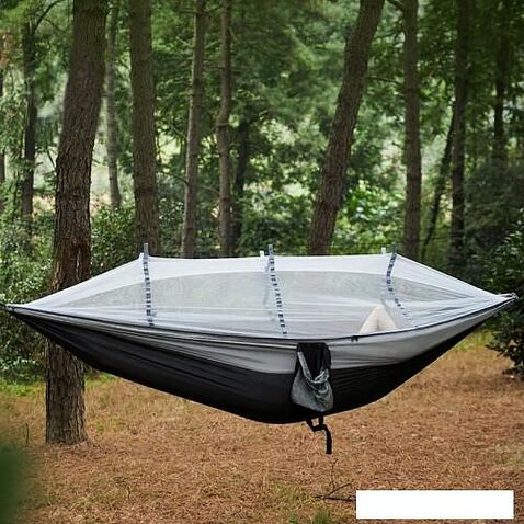Туристический гамак Coyote с москитной сеткой TBD0604408901A (черный/серый)
