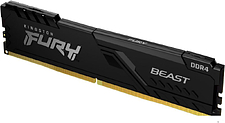 Оперативная память Kingston FURY Beast 8ГБ DDR4 3200 МГц KF432C16BB/8WP