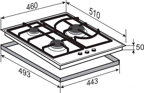 Варочная панель Zigmund & Shtain G 14.4 W