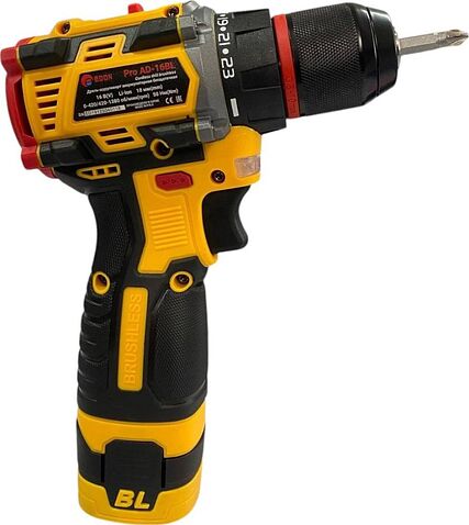 Дрель-шуруповерт Edon Pro AD-16BL (с 2-мя АКБ, кейс)