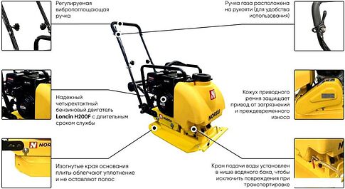 Виброплита Norsu RF-70TL