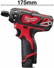 Дрель-шуруповерт Milwaukee M12 BD-202C 4933441900 (с 2-мя АКБ, кейс)