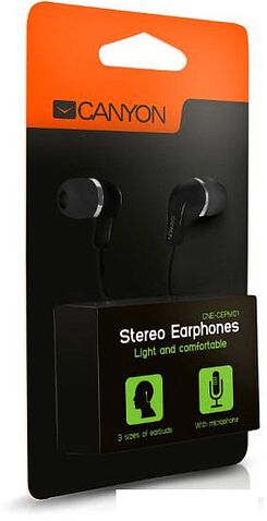 Наушники с микрофоном Canyon CNE-CEPM01B